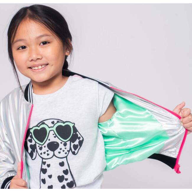Nikki Bomber Jacket, Iridescent - Jackets - 3