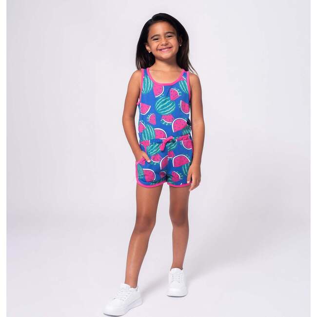 Olivia Romper, Watermelon - Rompers - 4