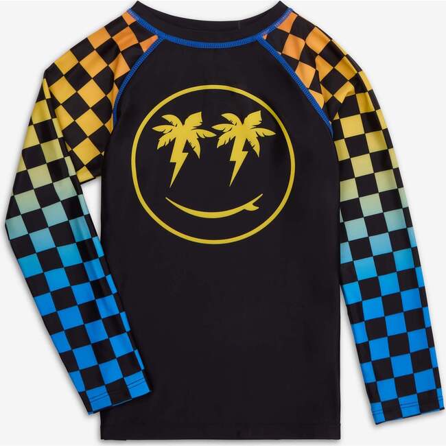 Long Sleeve Rash Guard, Checkerboard