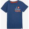 Graphic Short Sleeve Tee, Dark Blue - T-Shirts - 1 - thumbnail
