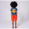 Graphic Short Sleeve Tee, Dark Blue - T-Shirts - 4