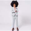 2-Pc Stretchy Mod Suit, High Rise Grey - Suits & Separates - 2
