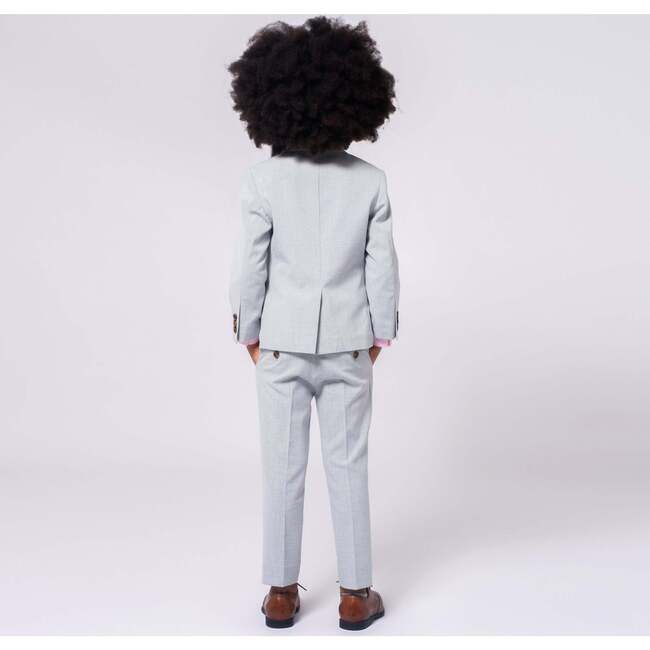 2-Pc Stretchy Mod Suit, High Rise Grey - Suits & Separates - 3