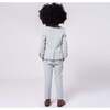 2-Pc Stretchy Mod Suit, High Rise Grey - Suits & Separates - 3