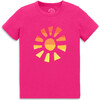 Kids Cutout Sunset Tee, Fuchsia - T-Shirts - 1 - thumbnail