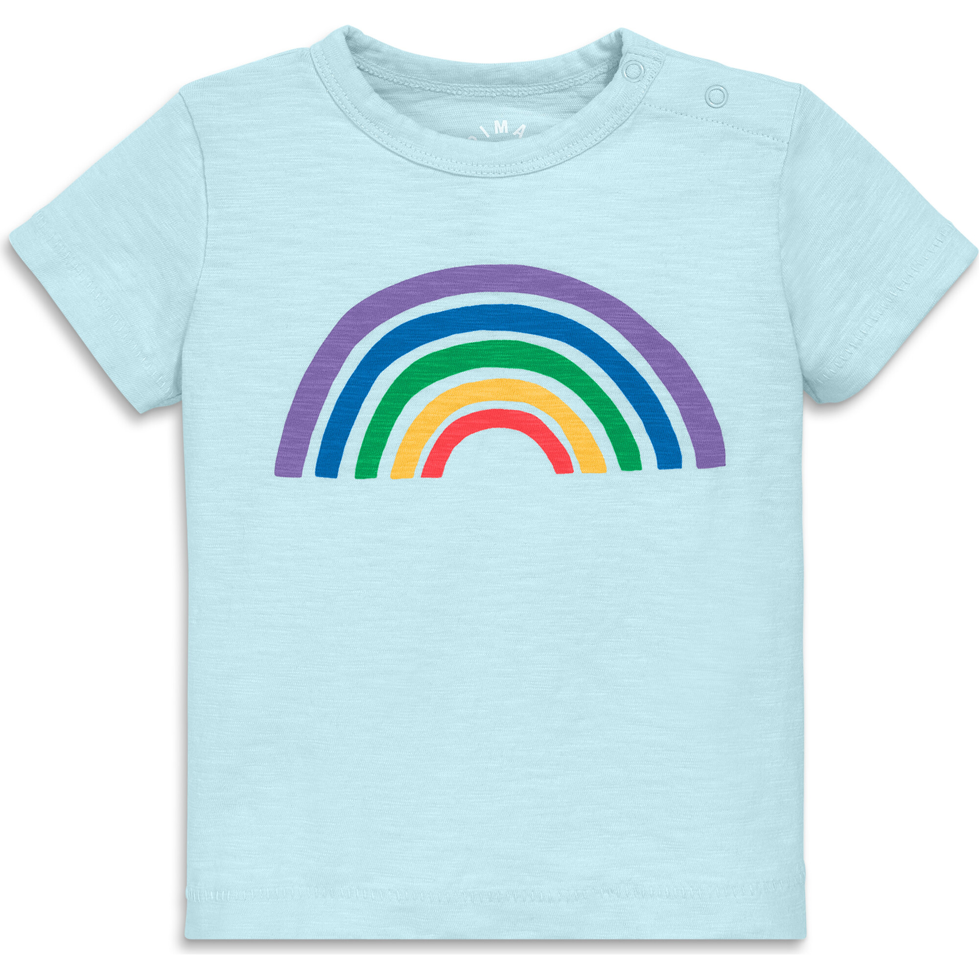 Kids Cutout Rainbow Tee, Saltwater - T-Shirts - 1