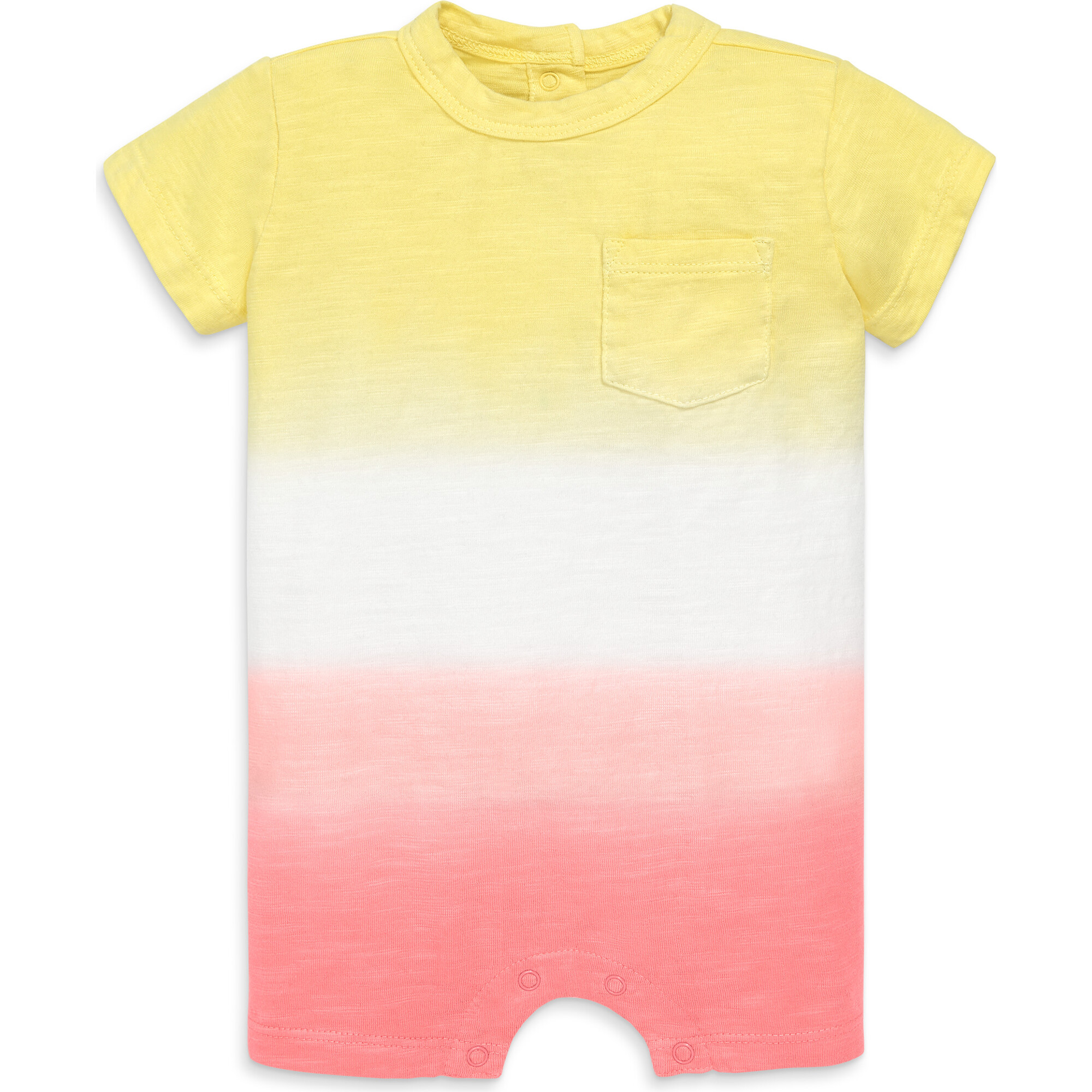 Baby Pocket Shortie In Dip-Dye, Flamingo Dip Dye - Rompers - 1