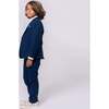 2-Pc Stretchy Mod Suit, Estate Blue - Suits & Separates - 3