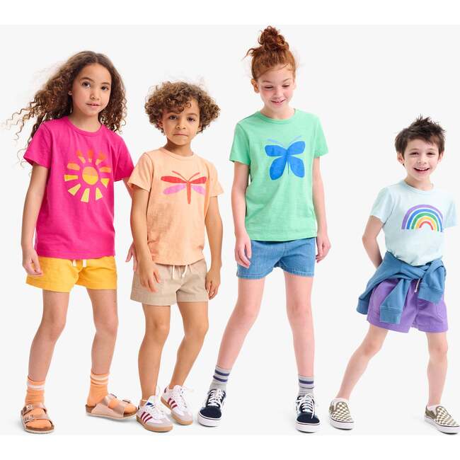Kids Dragonfly Tee, Apricot Dragonfly - T-Shirts - 2