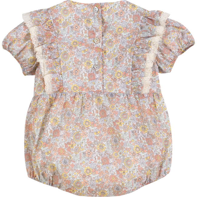 Nina Romper, Multicolor Flower - Rompers - 2