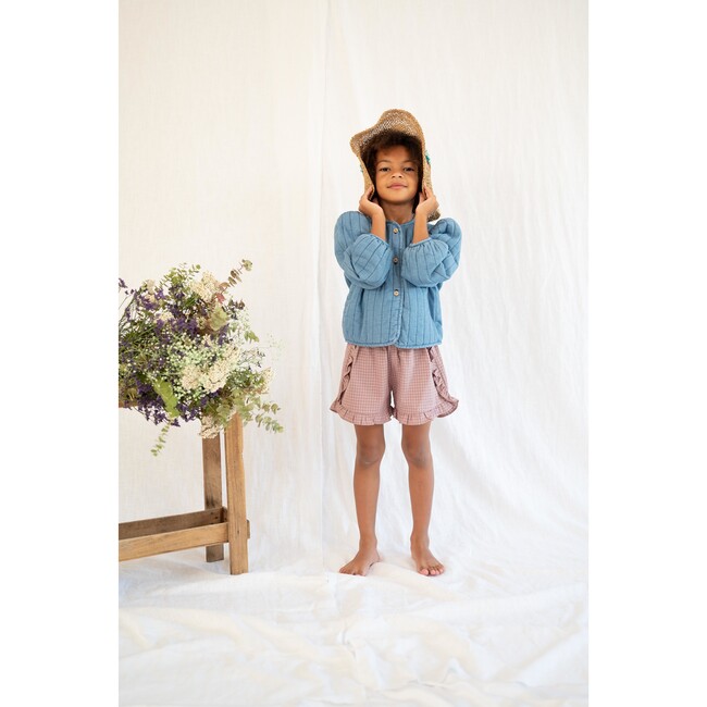 Zoe Shorts, Burgundy Check - Shorts - 4