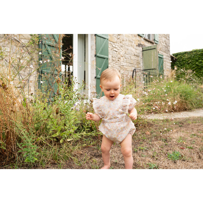 Nina Romper, Multicolor Flower - Rompers - 4
