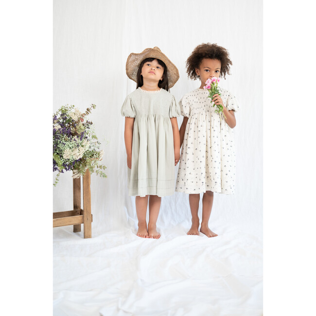 Silvia Dress, Powder Green - Dresses - 4