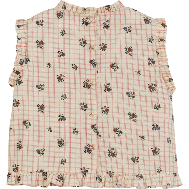 Mika Shirt Check Flower - Blouses - 2