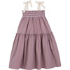 Luisa Dress, Burgundy Check - Dresses - 1 - thumbnail