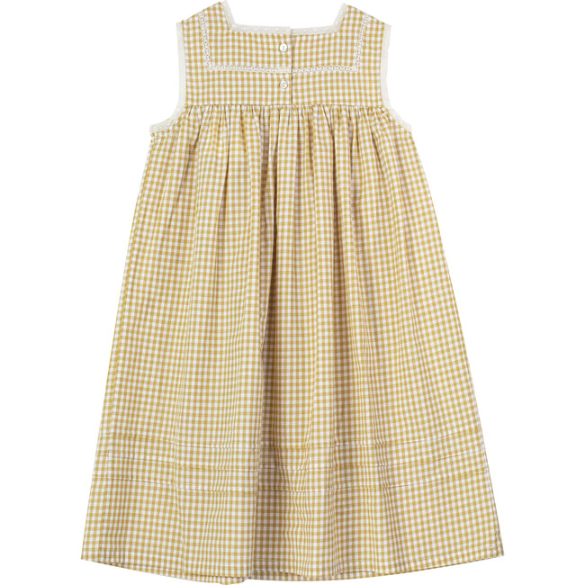 Mara Dress Yellow Check - Dresses - 2