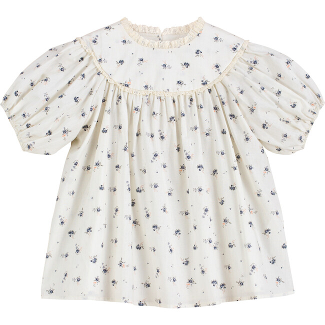 Kaya Shirt, Blue Flower - Blouses - 2