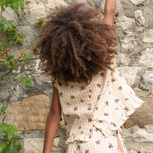 Mika Shirt Check Flower - Blouses - 5