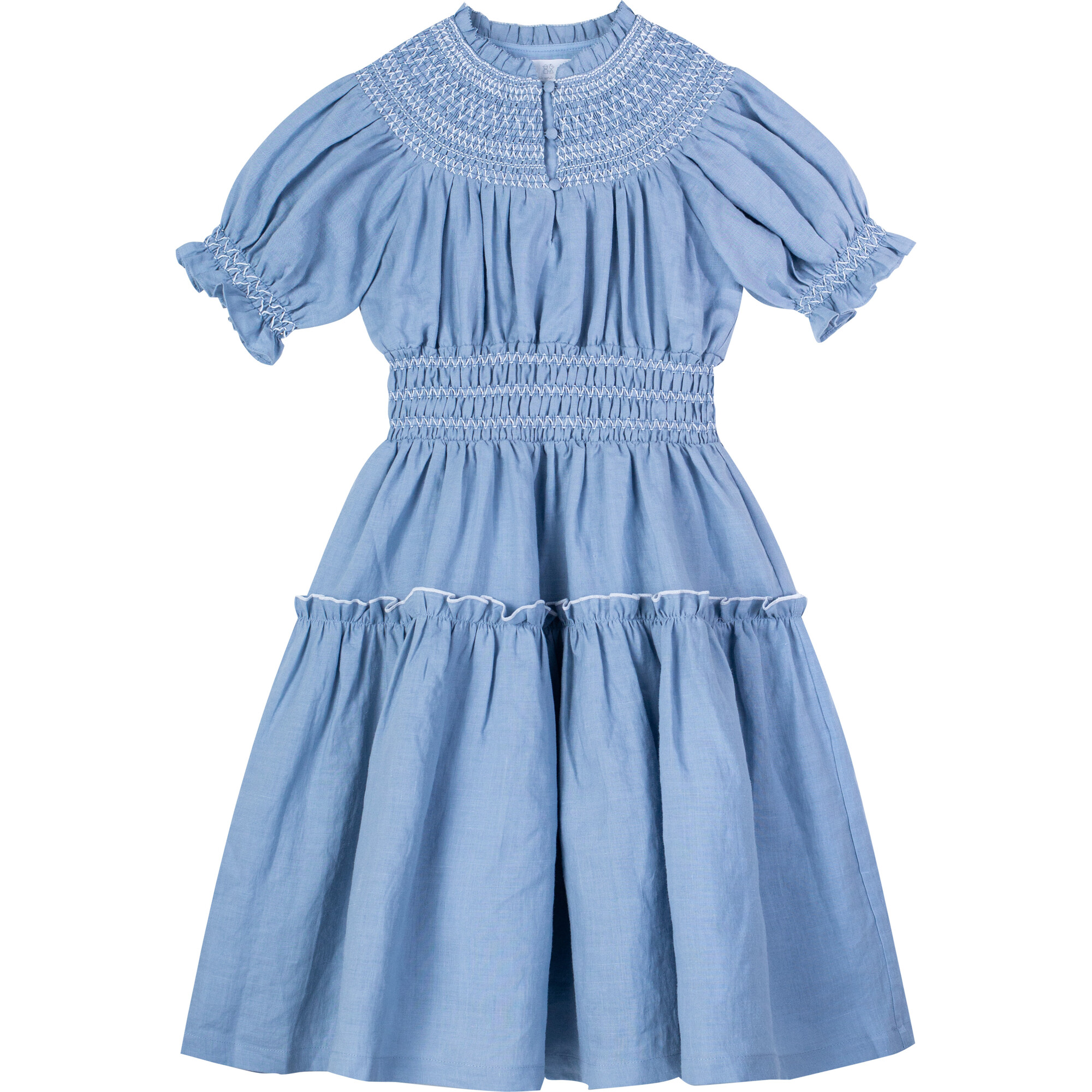 Evelina Dress Powder Blue - Dresses - 1