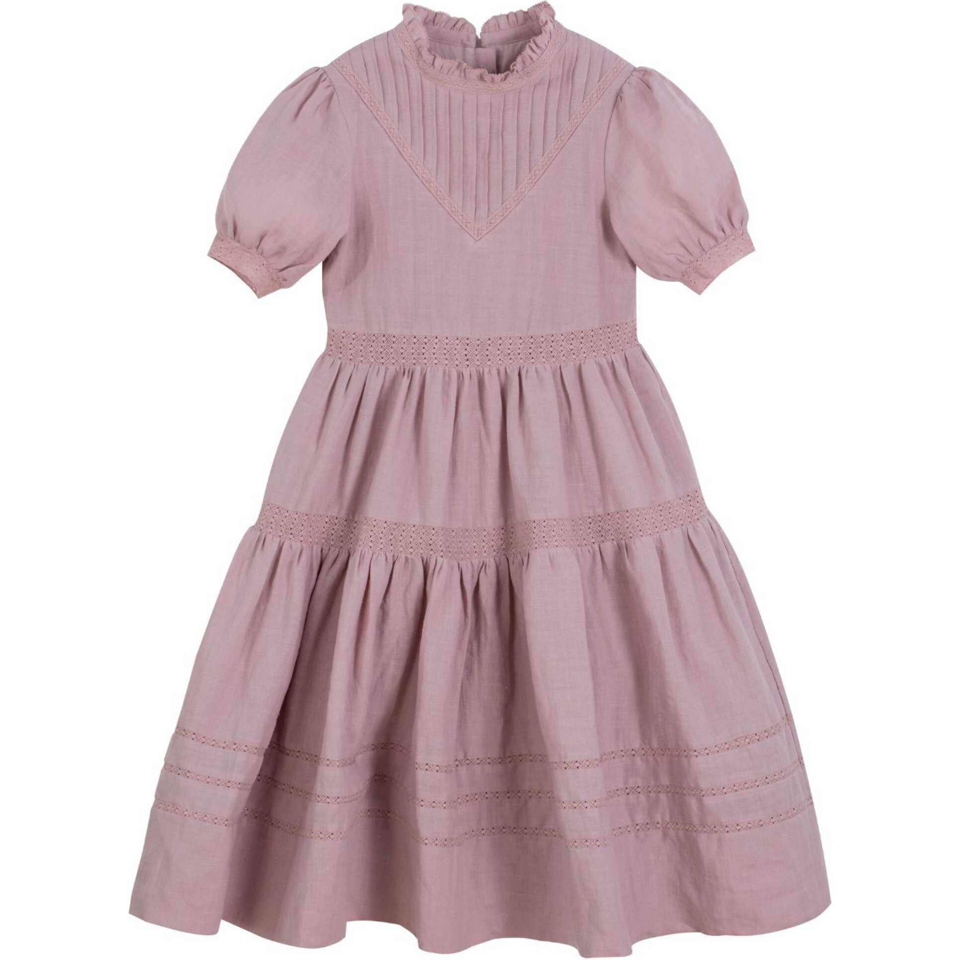 Charlotte Dress Woman, Dusty Pink - Dresses - 1