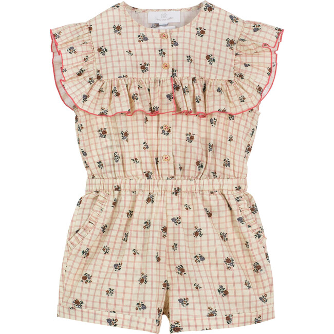 Claudia Jumpsuit, Check Flower