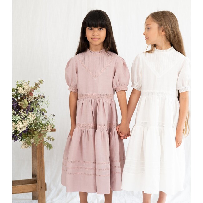 Charlotte Dress, Dusty Pink - Dresses - 3