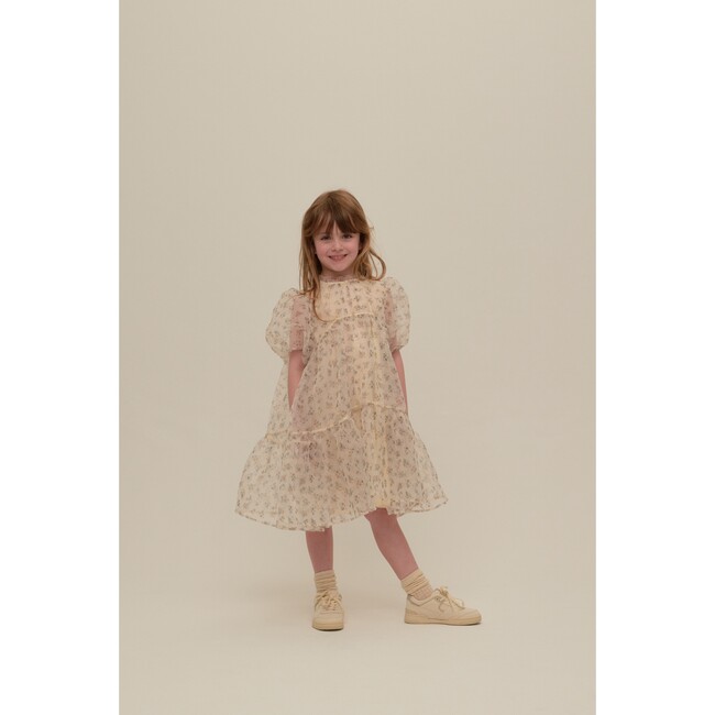 Paola Dress Blue Flower - Dresses - 3