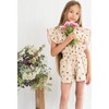 Claudia Jumpsuit, Check Flower - Jumpsuits - 4