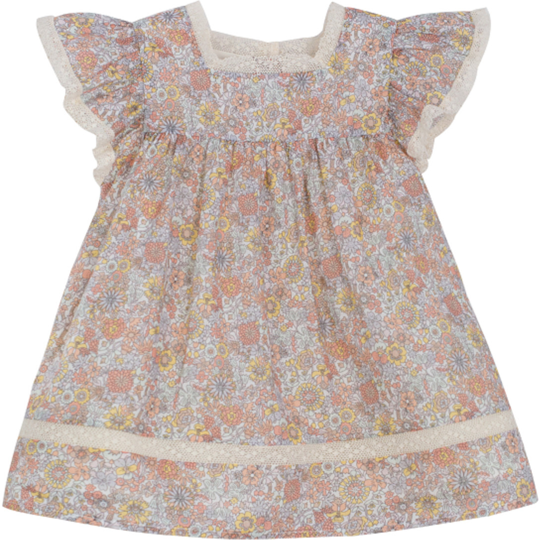 Alissya Dress, Multicolor Flower - Dresses - 1