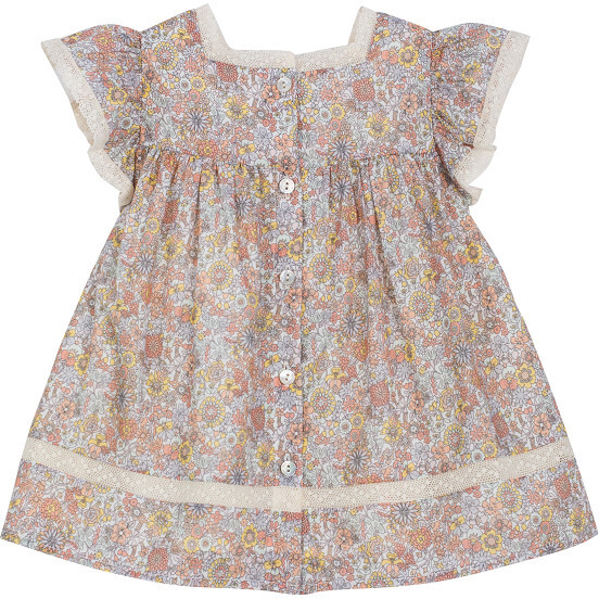 Alissya Dress, Multicolor Flower - Dresses - 2