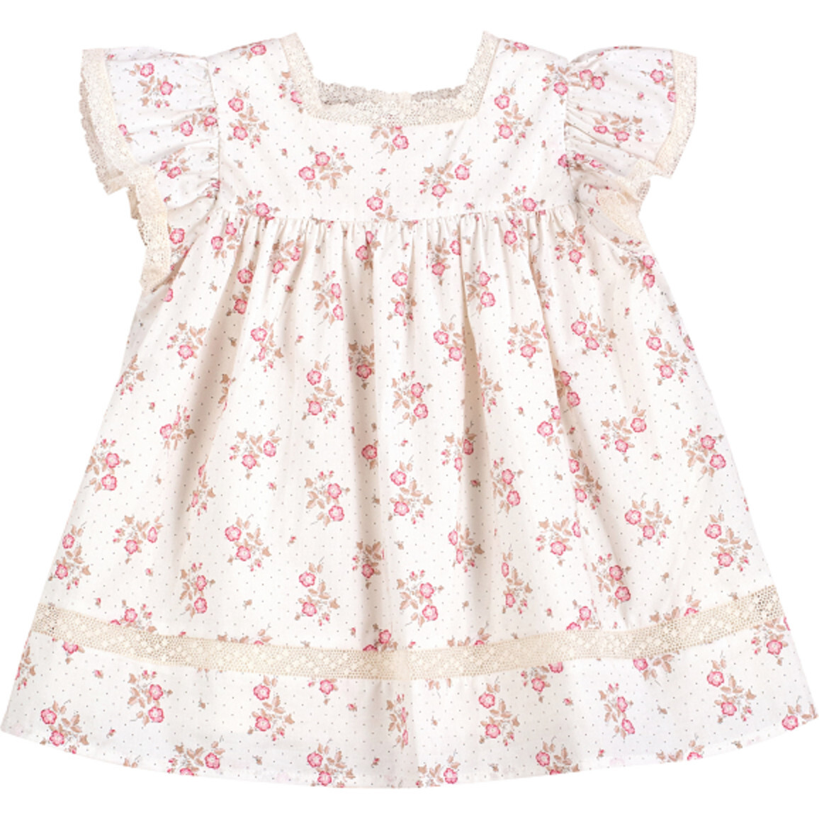 Alissya Dress Baby Pink Flower - Dresses - 1
