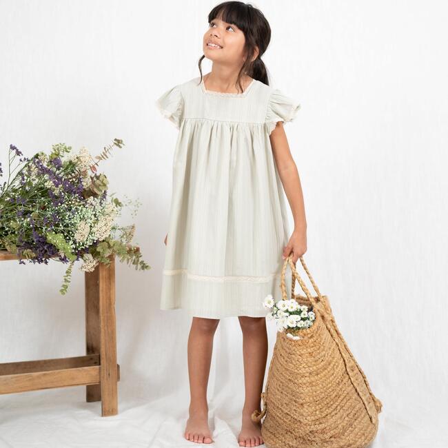 Alissya Dress, Powder Green - Dresses - 4