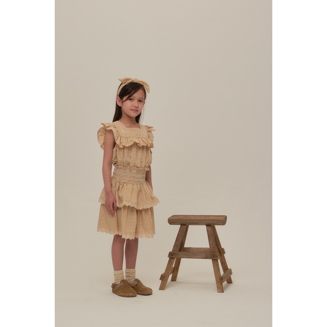 Carina Shirt Yellow Check - Blouses - 3