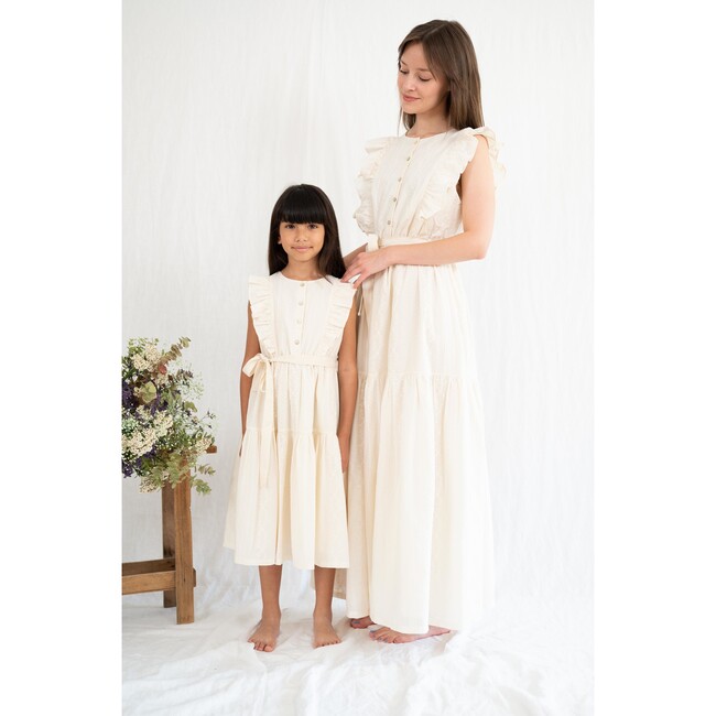 Bella Dress Woman, Cream - Dresses - 4