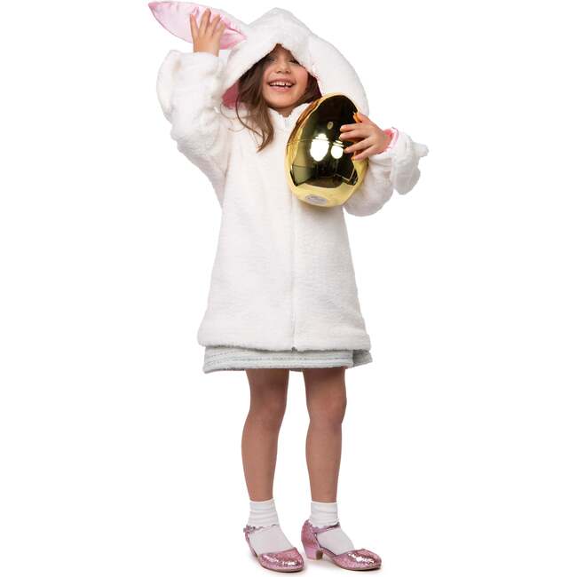 A Leading Role Child White Bunny Zip Up Hoodie - Jackets - 1