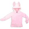 A Leading Role Child Pink Bunny Zip Up Hoodie - Jackets - 1 - thumbnail