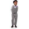A Leading Role Child Herringbone Pant and Vest - Mixed Apparel Set - 1 - thumbnail