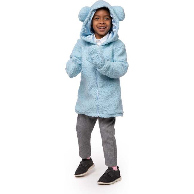A Leading Role Child Blue Bear Zip Up Hoodie