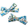 LuluLuvs Skinny Ribbon Pigtail Bows, Liberty of London Sky Blue Floral - Hair Accessories - 1 - thumbnail