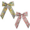 LuluLuvs Classic Bow, Liberty of London Marigold/Red Floral Bundle Set - Hair Accessories - 1 - thumbnail