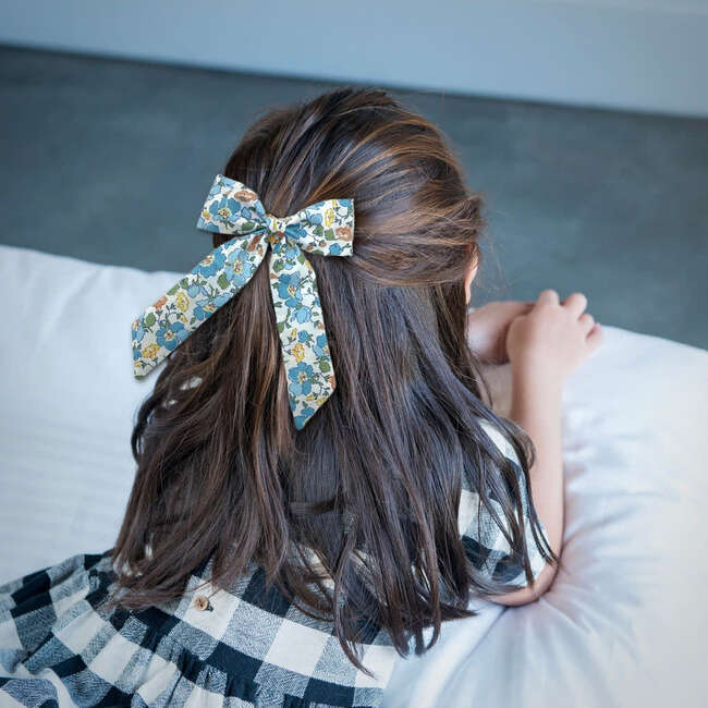LuluLuvs Classic Bow, Liberty of London Blues Bundle Set - Hair Accessories - 2
