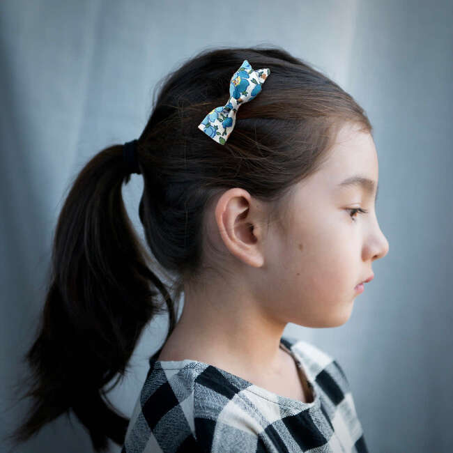 LuluLuvs Petal Bows, Liberty of London Pastel Florals Bundle Set - Hair Accessories - 4