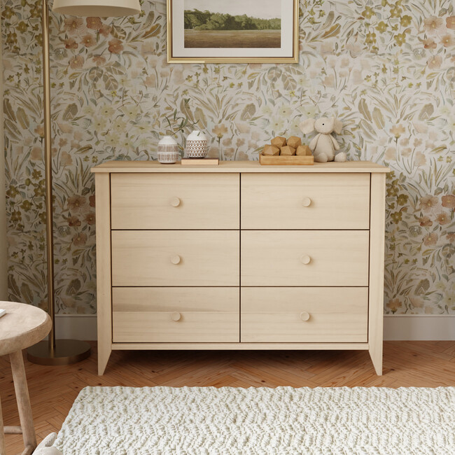 Sprout 6-Drawer Double Dresser in Washed Natural