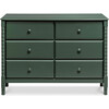 Jenny Lind Spindle 6-Drawer Dresser, Forest Green - Dressers - 6