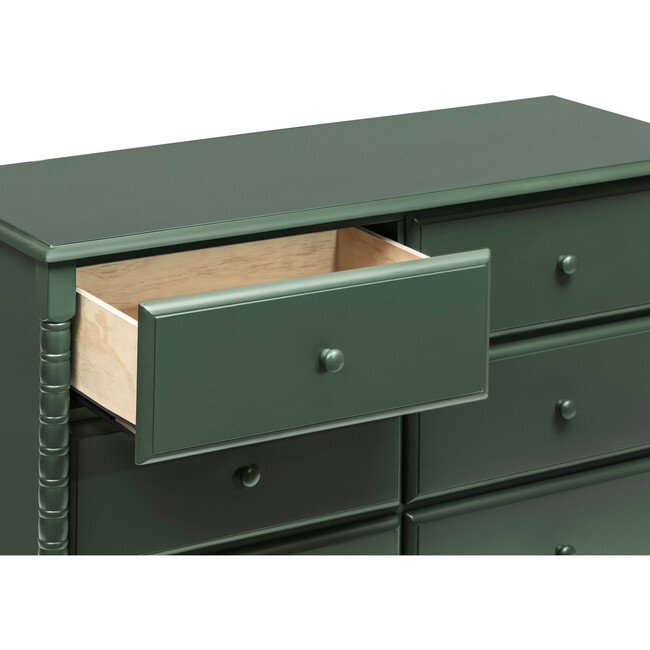 Jenny Lind Spindle 6-Drawer Dresser, Forest Green - Dressers - 7