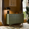 Palma 7-Drawer Assembled Double Dresser, Olive - Dressers - 8