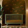 Hudson 3-In-1 Convertible Crib With Toddler Bed Conversion Kit, Olive - Cribs - 3