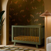 Hudson 3-In-1 Convertible Crib With Toddler Bed Conversion Kit, Olive - Cribs - 4