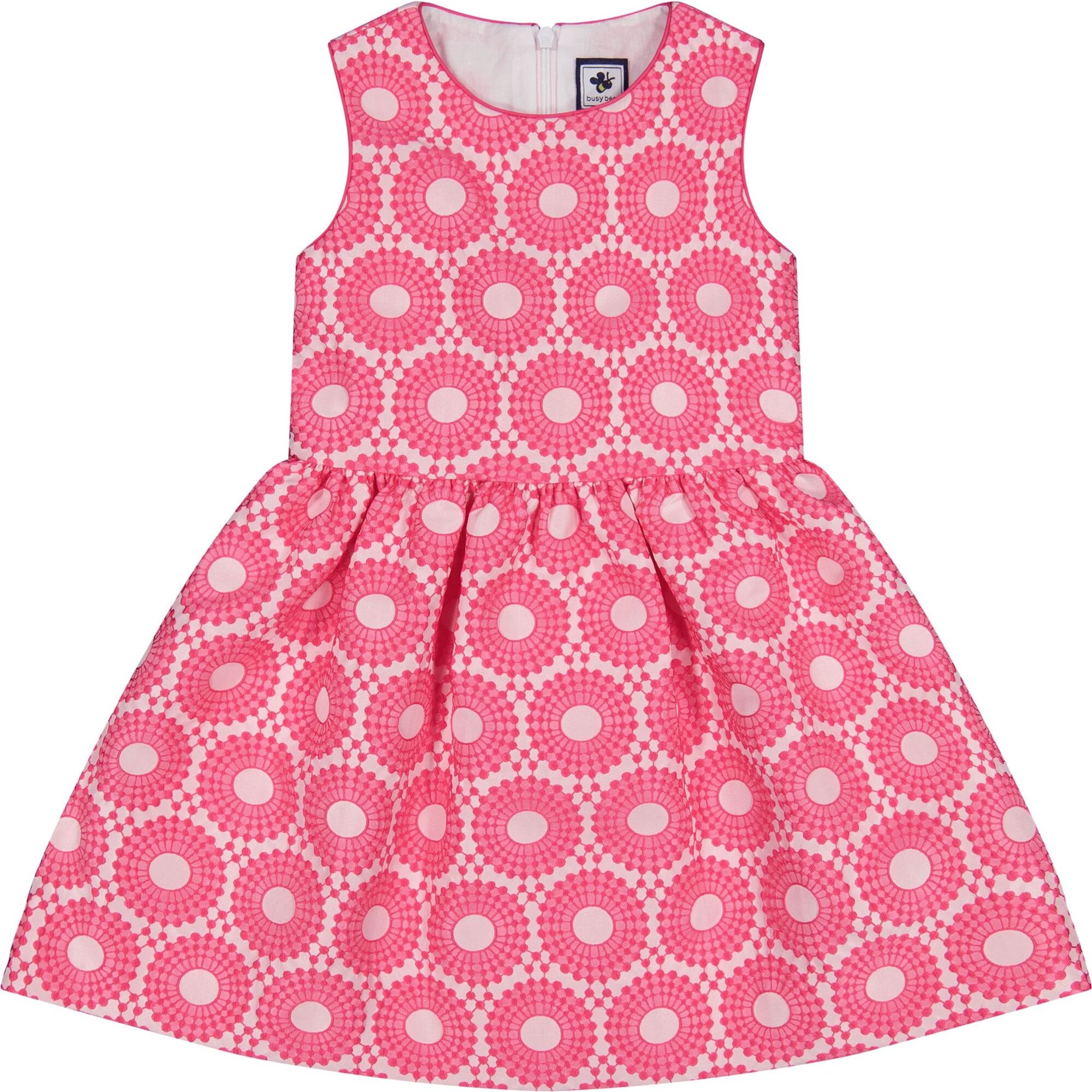 Sally Soiree Dress, Fucshia Brocade - Dresses - 1