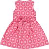 Sally Soiree Dress, Fucshia Brocade - Dresses - 2